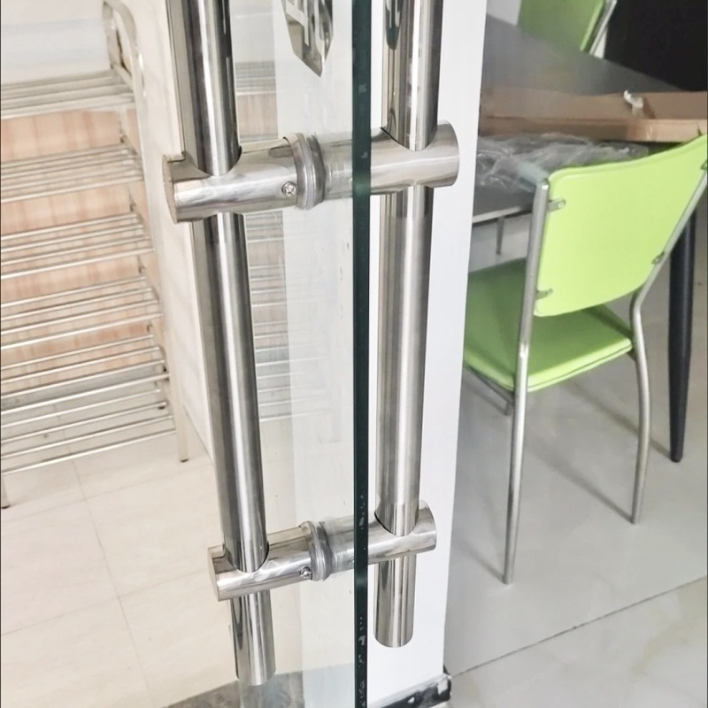 孔距可调钢化玻璃门把手卫生间门拉手手把玻璃门拉手大门扶手