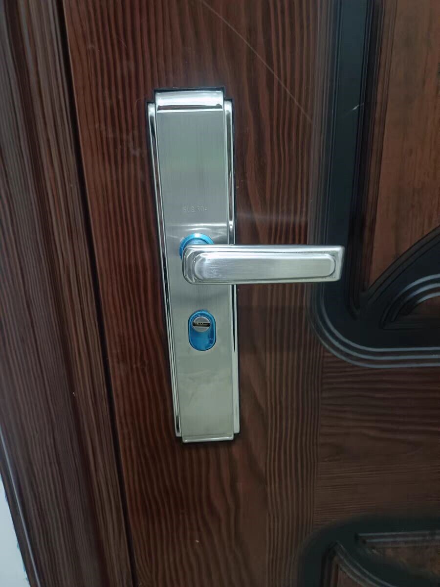 家用套装入户大门锁不锈钢机械门把手通用型木铁锁具防盗手柄锁体图片