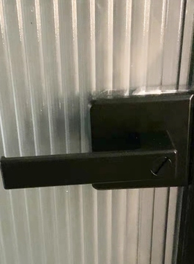 带钥匙边框通用型极简门把手厨房浴室1618铝合金窄边门锁玻璃门锁