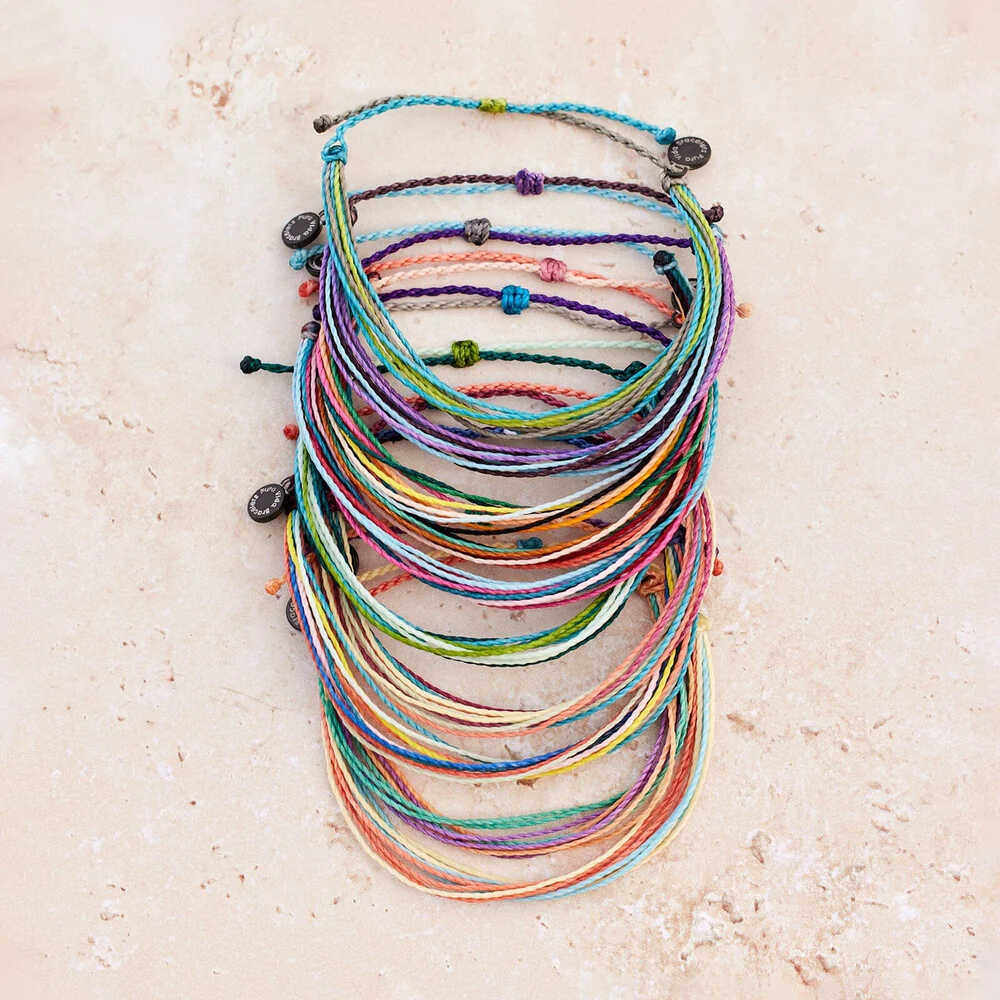 現貨 美國Pura Vida 西海岸風情手鏈ins風編織手繩北歐情侣手鏈