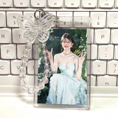 ins风赵露思周边学生校园卡件卡套挂件节日身份证水晶亚克力礼物