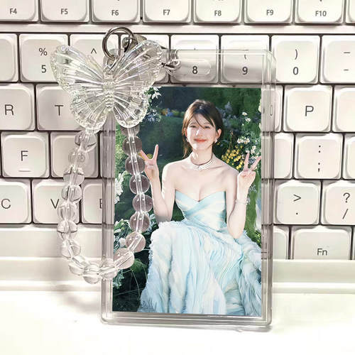 ins风赵露思周边学生校园卡件卡套挂件节日身份证水晶亚克力礼物