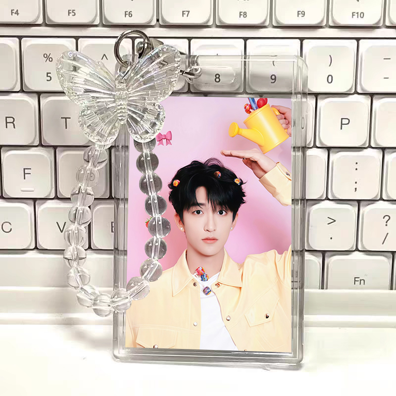 ins风黄子弘凡卡套周边学生校园卡件挂件节日身份证水晶亚克力