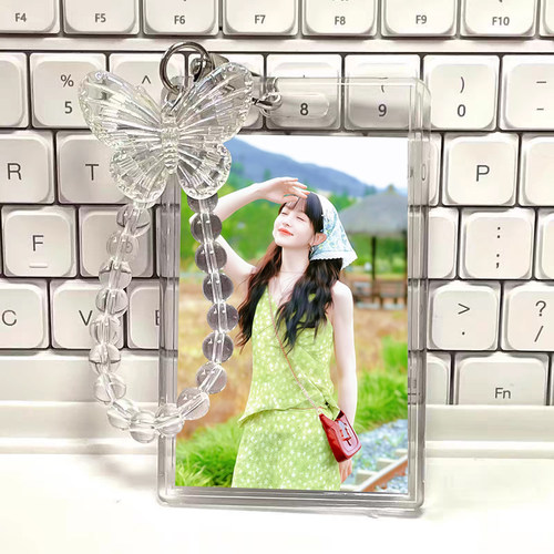 ins风田曦薇卡套周边学生校园卡件挂件节日身份证水晶亚克力