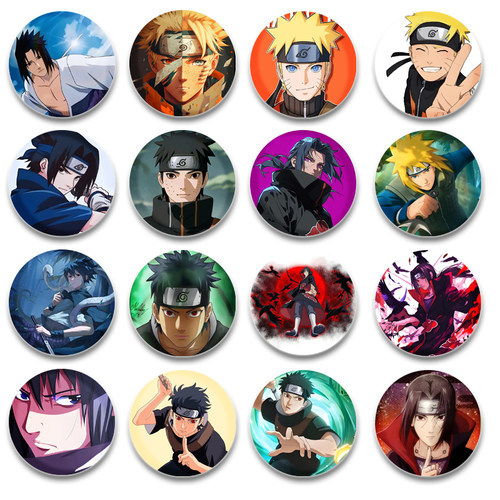 火影忍者胸章58mm马口铁胸针谷子挂件动漫二次元应援周边痛包礼物