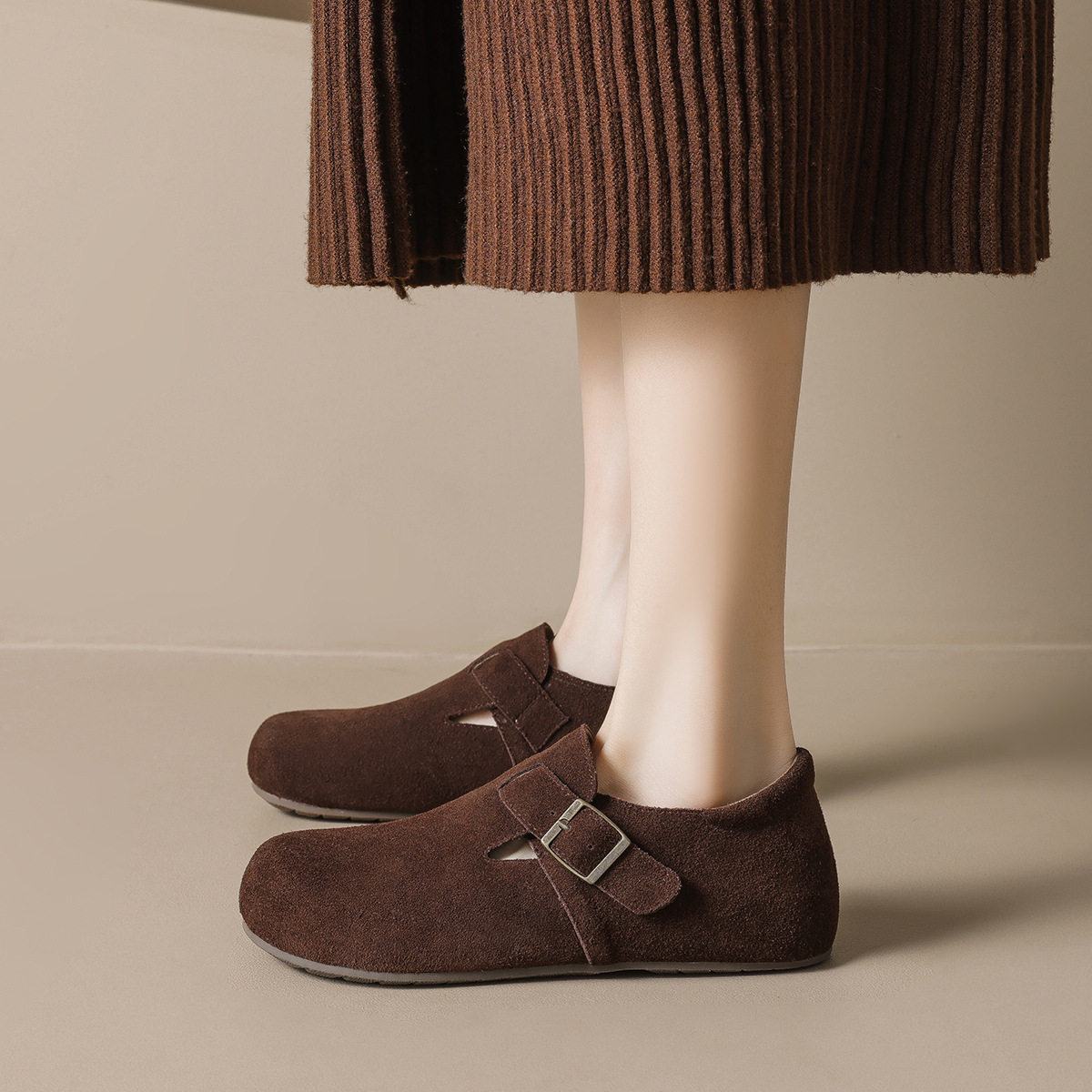 2026新款大码女鞋加绒勃肯鞋女秋冬保暖棉鞋内增高扣带麂皮圆头鞋,女鞋,勃肯鞋/软木鞋,淘宝优惠券,粉丝福利购,淘宝优惠卷