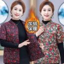 加厚棉服女马甲保暖妈妈装 新款 外穿冬季 棉袄七分袖 中老年棉衣 半袖