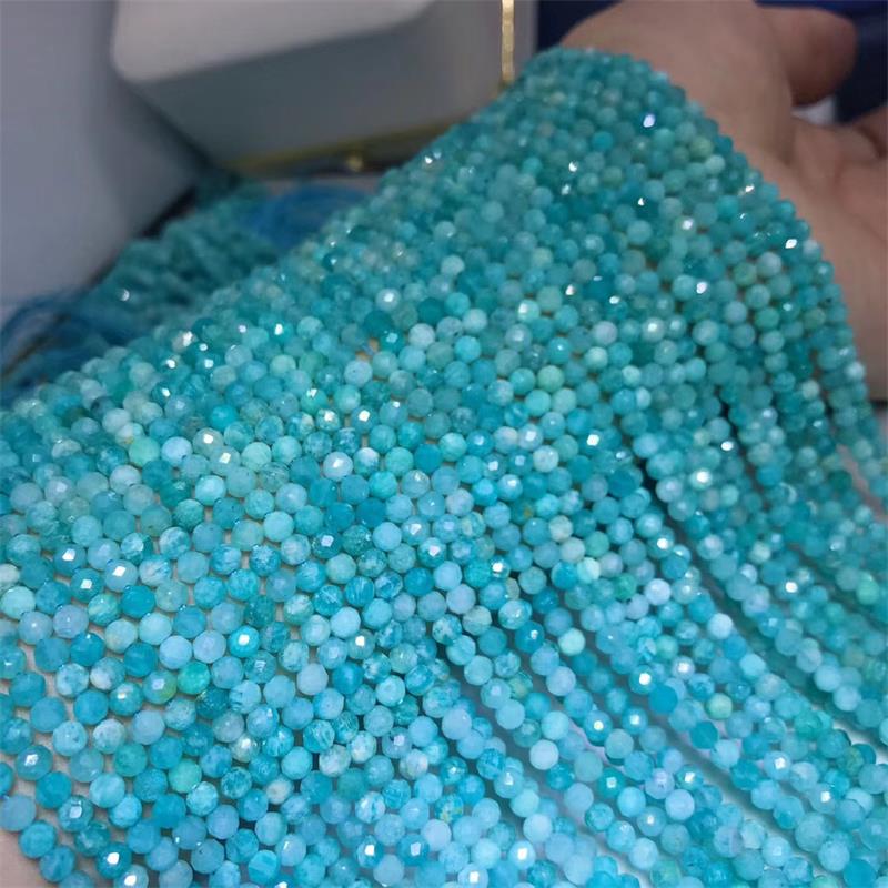 diy刻面半成品水晶锁骨链散珠