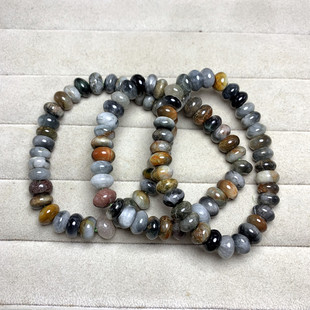 捡漏天然鹰眼石盘珠手链男女彼得石 感觉复古带有瑕疵不影响美观