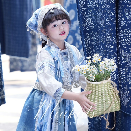 miu妈童品春夏民族服饰扎染苗族