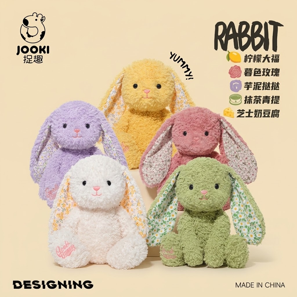 JOOKI捉趣正版雅米兔毛绒玩毛绒/玩偶/公仔/布