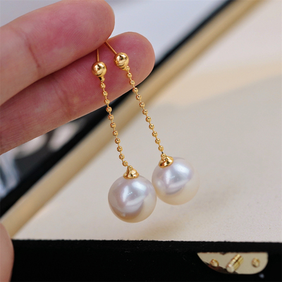 金色银色爆款豆豆链耳线耳钉