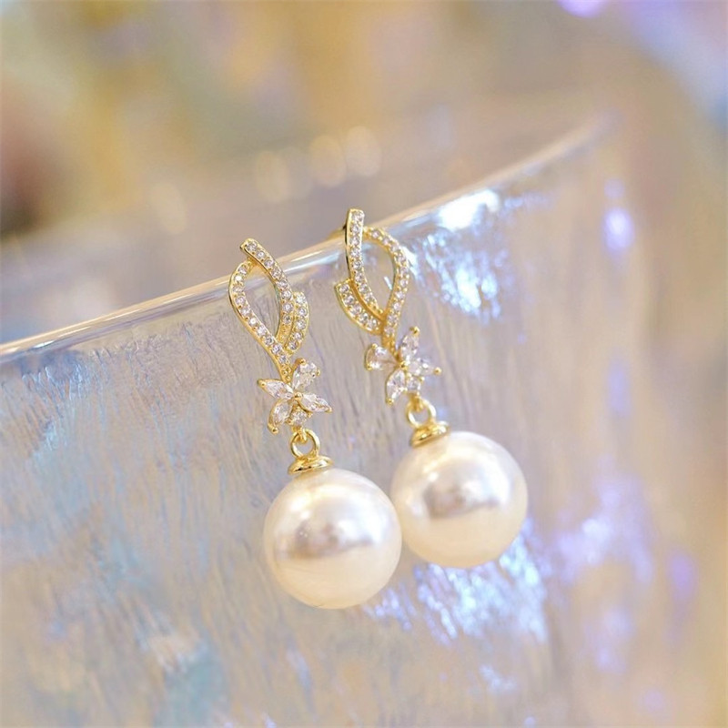 纯银优雅清新时尚高级感耳钉耳坠