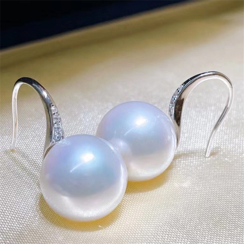 DIY珍珠配件 S925纯银高跟鞋款经典百搭气质耳环耳钩半成品空托女