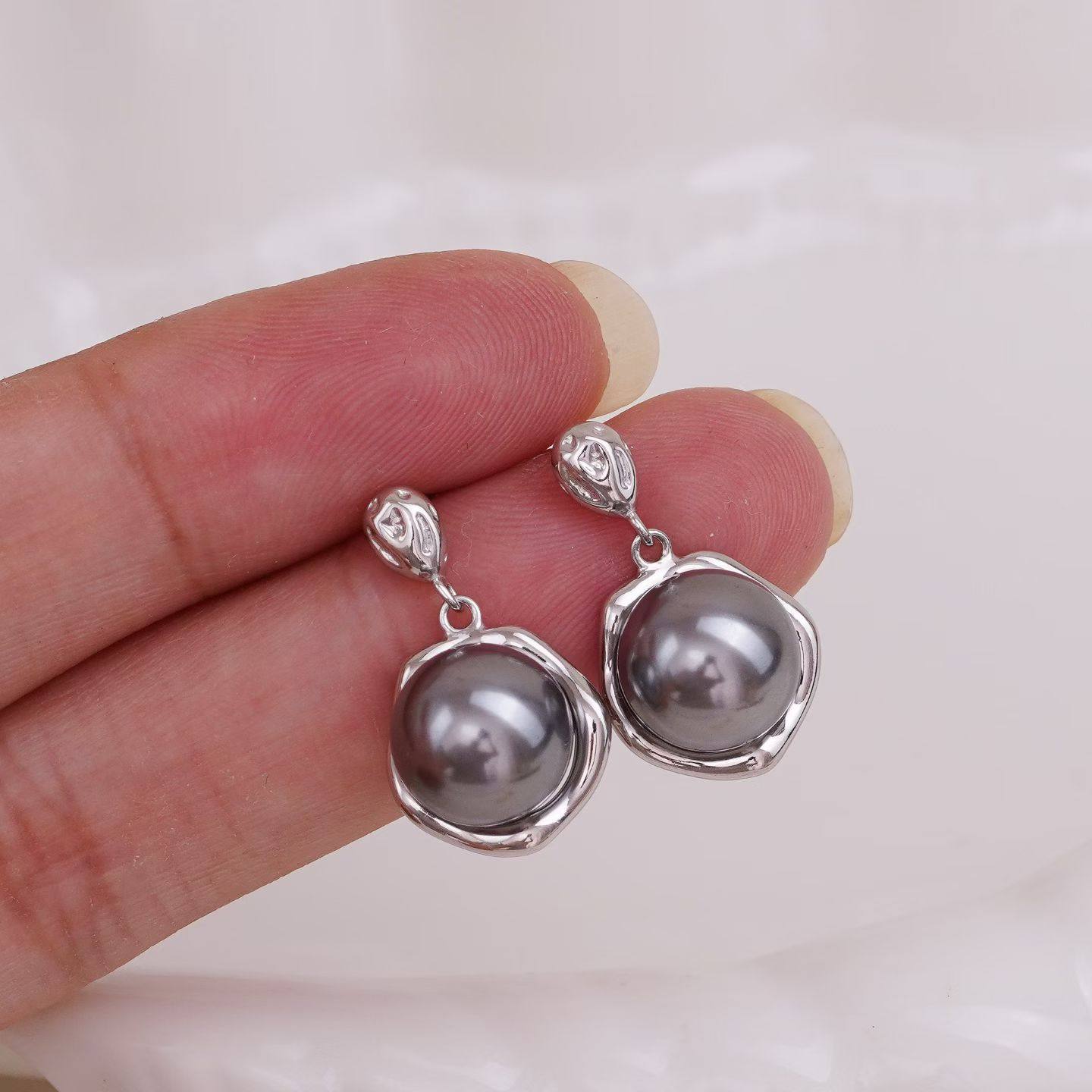 DIY珍珠配件 铜镀金K金工艺背镶设计款耳钉耳坠半成品 金色银色,饰品/流行首饰/时尚饰品新,其他DIY饰品配件,淘宝优惠券,粉丝福利购,淘宝优惠卷