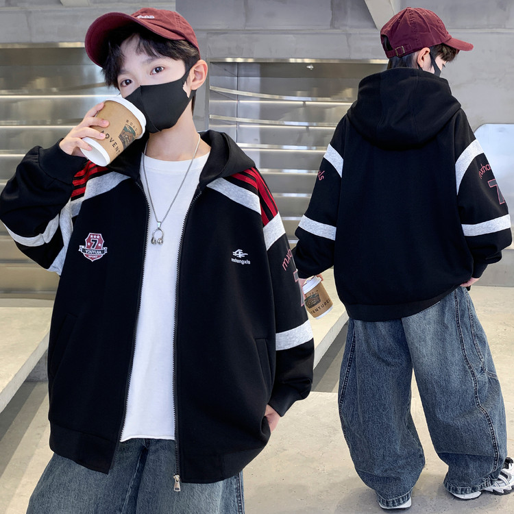 2026春秋男童连帽棒球服外套
