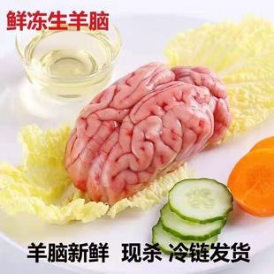 顺丰清真新鲜3斤羊脑生鲜冷冻脑髓脑花鲜羊脑生羊脑火锅食材商用