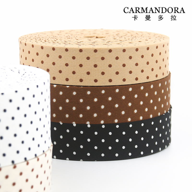 多拉diy秋季新品韩式时尚波点压布条手工蝴蝶结发饰发夹材料配件