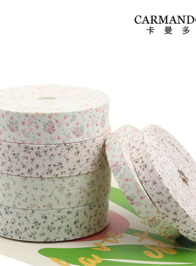 森系小碎花压布条织带手工diy蝴蝶结少女发饰发夹宠物项圈材料