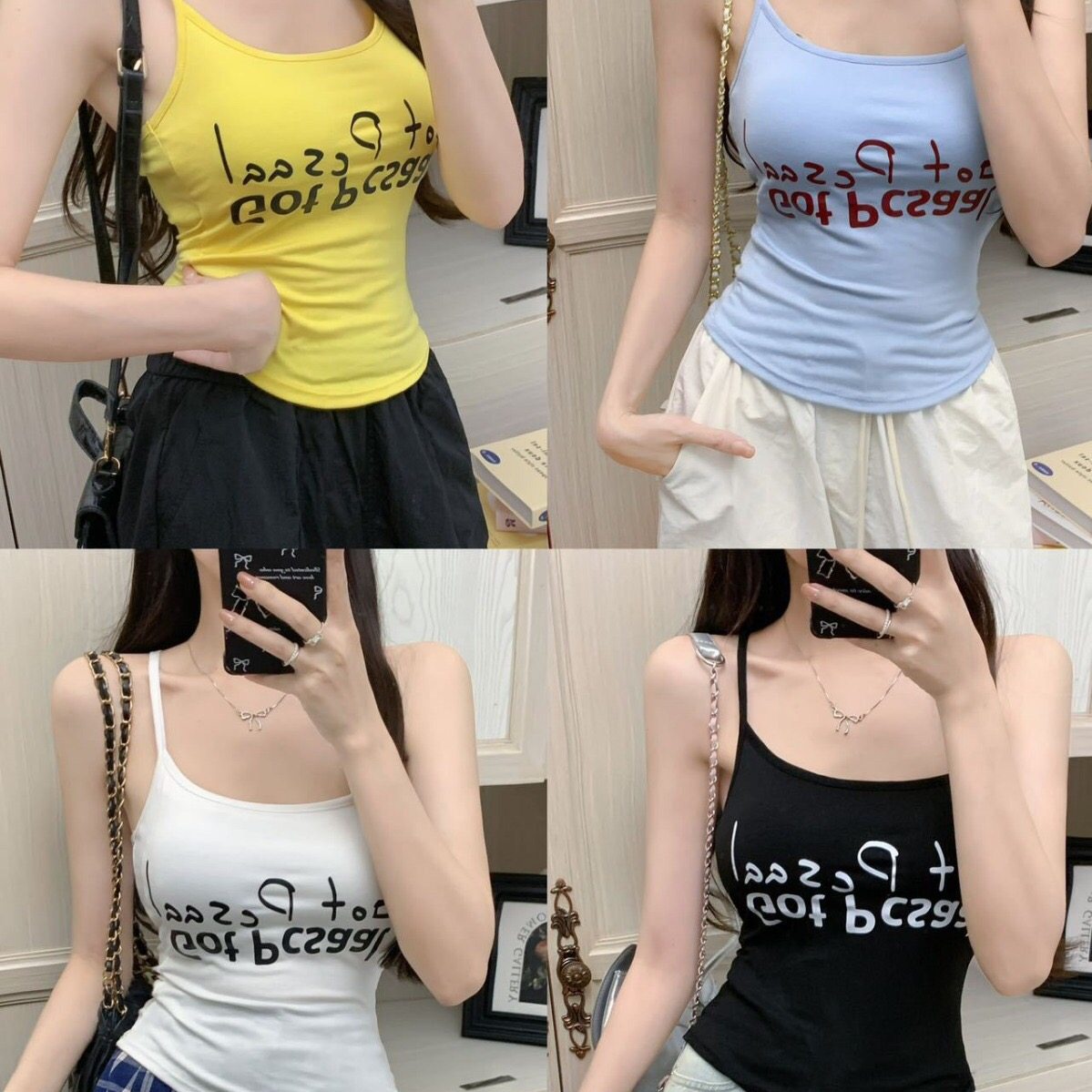 2024夏季新款美式复古白色字母印花吊带背心女辣妹风外穿内搭上衣,女士内衣/男士内衣/家居服,吊带/背心/T恤/打底/肌底衣,淘宝优惠券,粉丝福利购,淘宝优惠卷