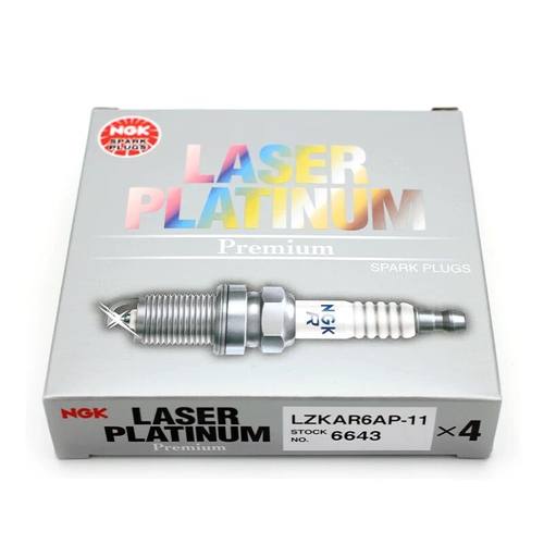 NGK铂金火花塞LZKAR6AP-11 6643逍客骐达颐达骊威骏逸轩逸新阳光
