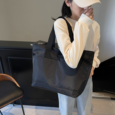 轻便牛津布加固单肩大托特包女