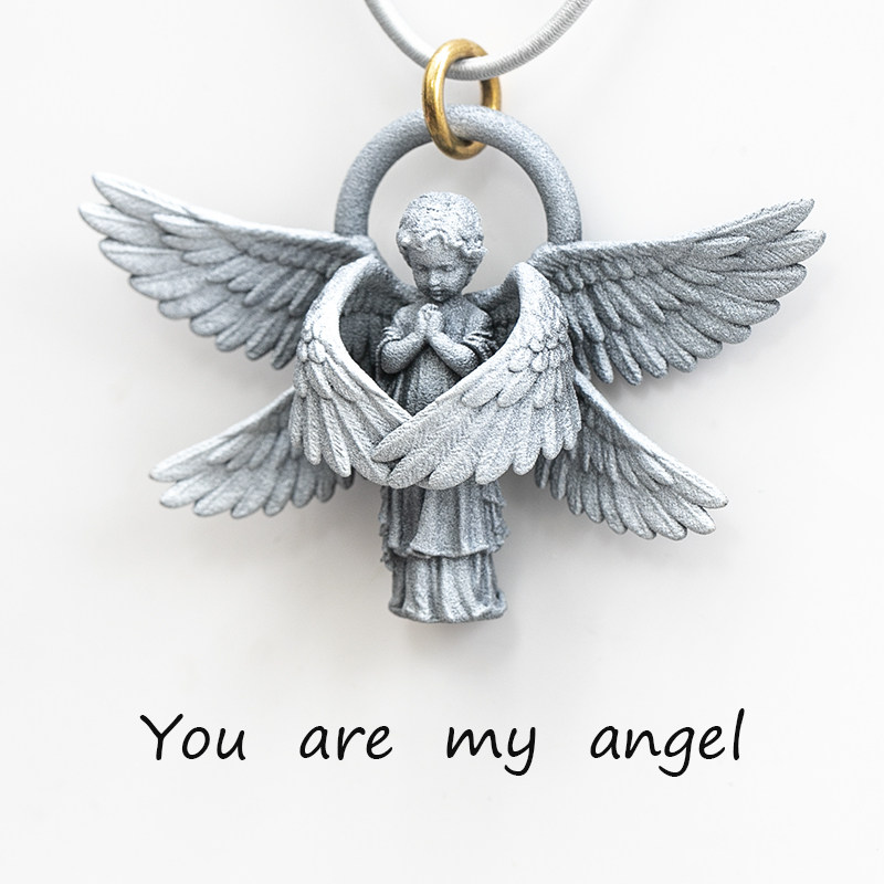 正品原创设计六翼守护天使汽车后视镜内饰创意个性车载挂件吊坠男