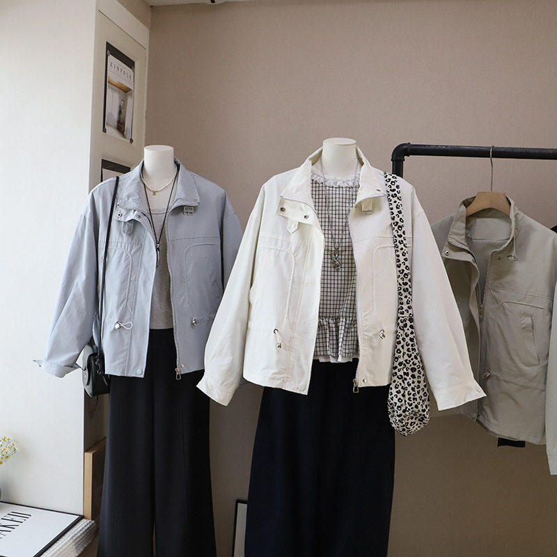2026早春新款设计感宽松休闲工装夹克外套女士上衣韩版时尚5973比,女装/女士精品,短外套,淘宝优惠券,粉丝福利购,淘宝优惠卷