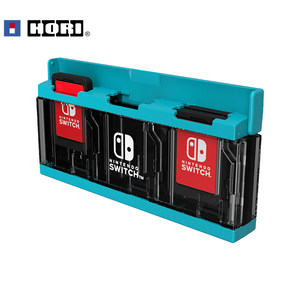 新亚电玩 日本HORI原装SWITCH游戏卡收纳盒6枚一键弹出式卡盒