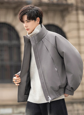 设计款夹克羽绒服冬季90白鸭绒保暖羽绒外套男装F5501-P455控898