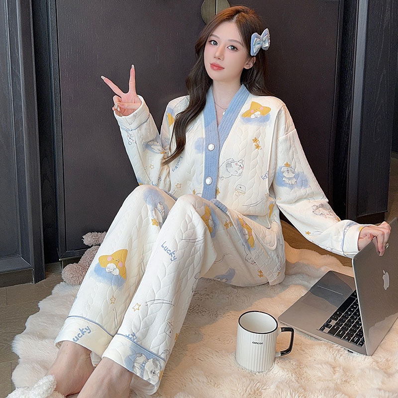 秋冬季月子服春秋纯棉产后加厚款