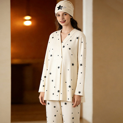 送月子帽-产妇加厚款月子服纯棉