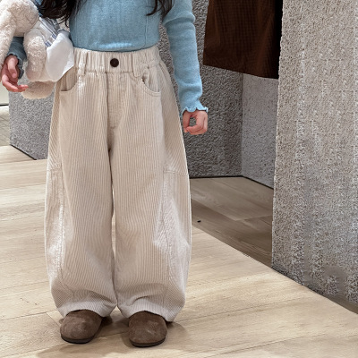 细腻亲肤男童女童灯芯绒休闲长裤