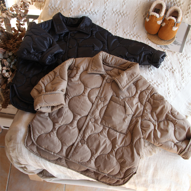 儿童薄款秋冬轻薄柔软棉服外挑