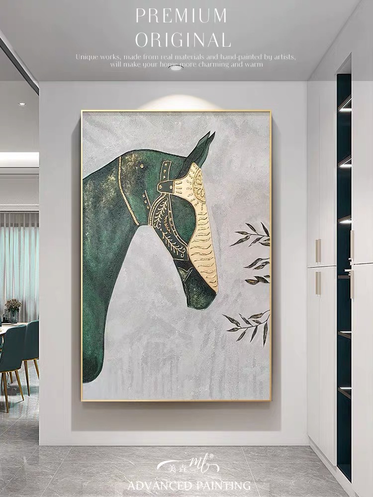 大芬村立体画纯手绘马油画现代抽象画客厅落地装饰画酒店大堂壁画图片