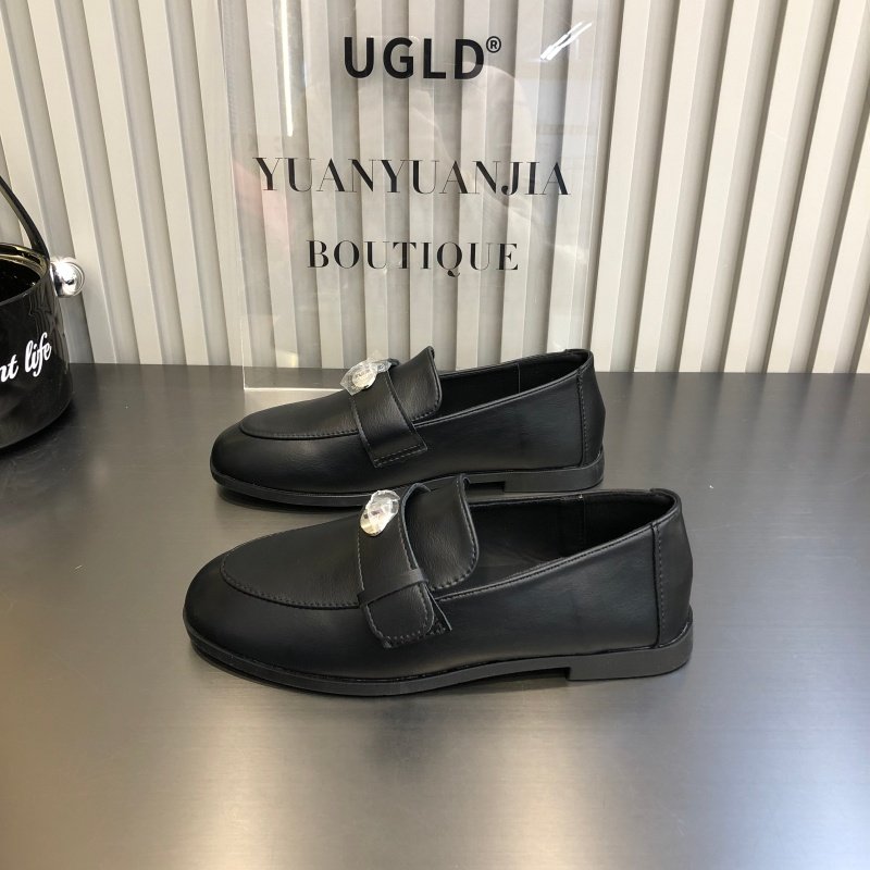 英伦风金属扣乐福鞋女2026新款春季黑色低跟软底一脚蹬通勤小皮鞋,女鞋,乐福鞋（豆豆鞋）,淘宝优惠券,粉丝福利购,淘宝优惠卷