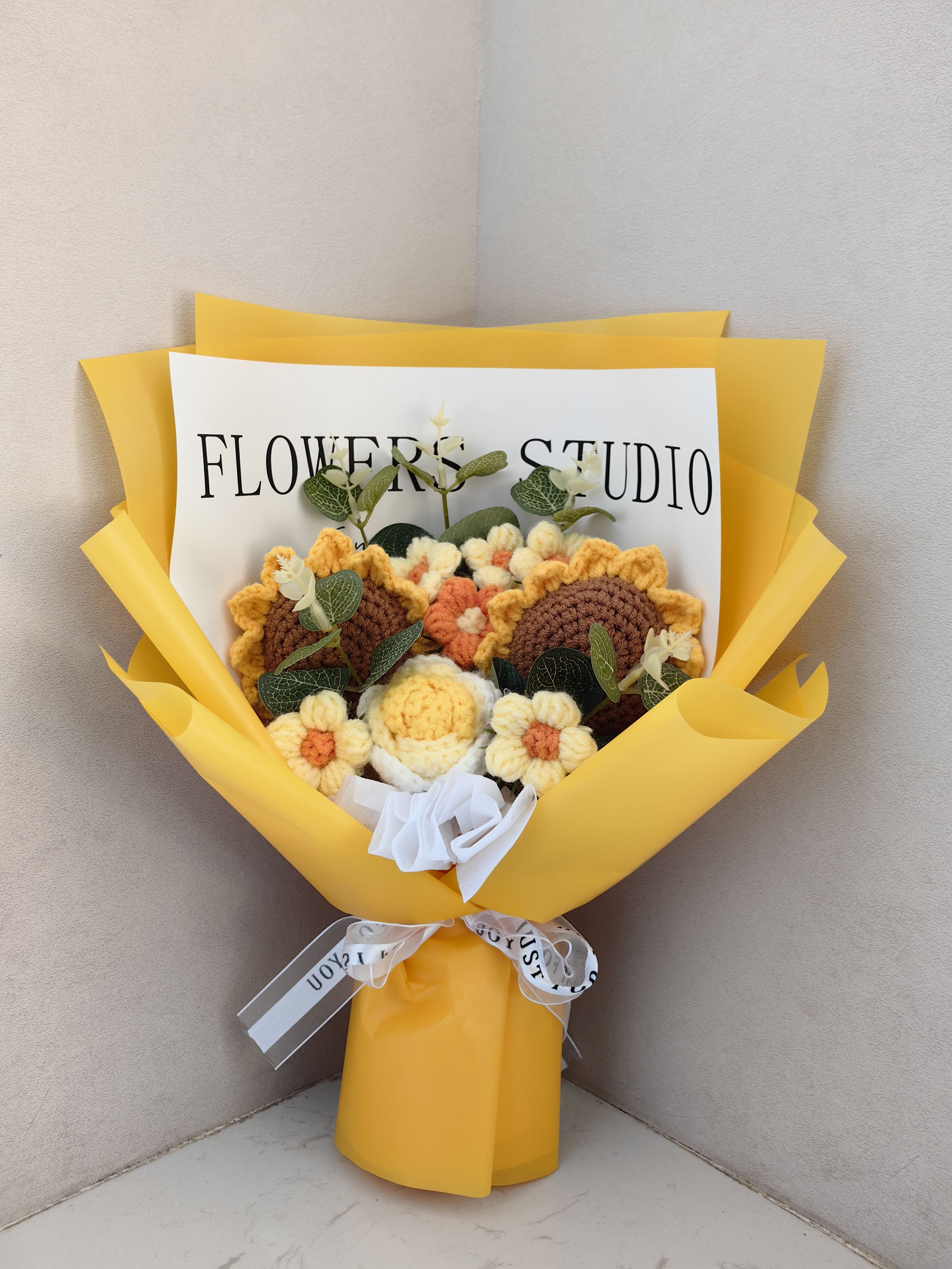 康乃馨向日葵手工成品生日礼物