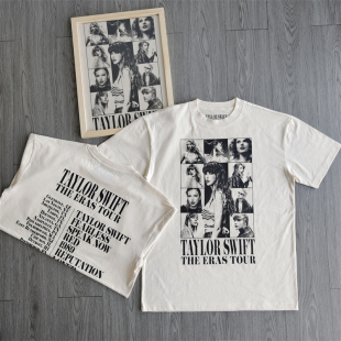 断码处理霉霉泰勒斯威夫特TaylorSwift 巡演周边纯棉情侣短袖T恤