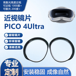 PICO4Ultra近视镜片磁吸超薄防蓝光散光远视可定制护眼VR眼镜配件