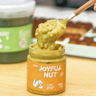 现磨开心果酱99.99%含量 坚果酱涂抹面包吐司酱 带开心果颗粒