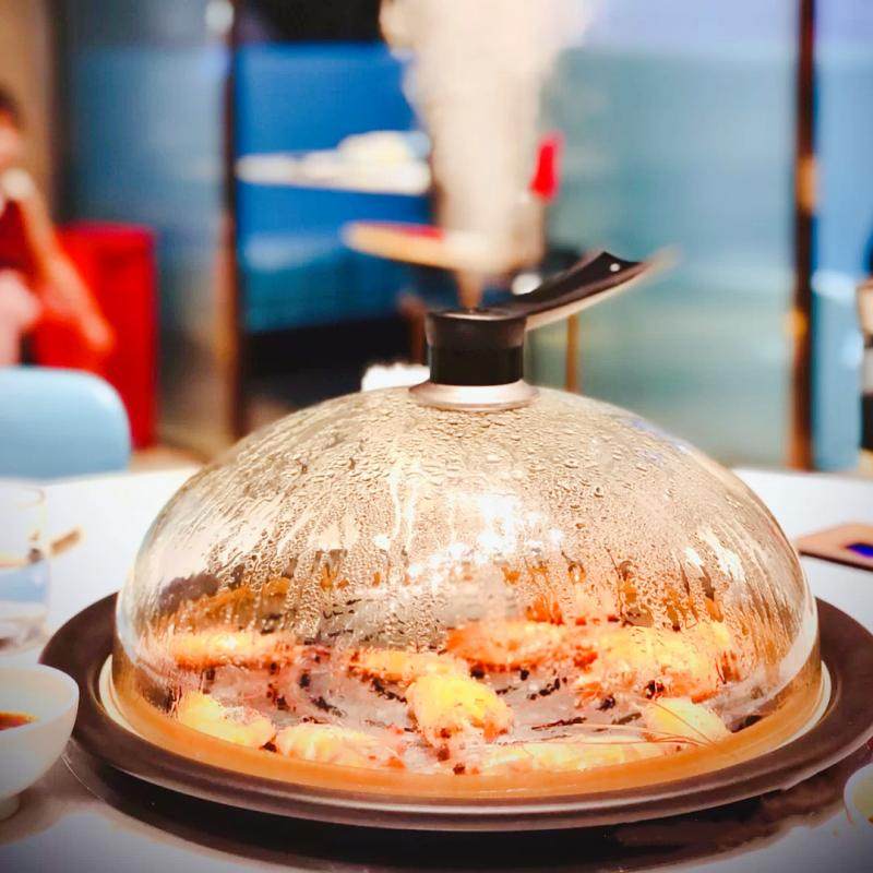 佰家宴海鲜蒸汽锅商用多功能移动餐车蒸汽火锅餐厅电蒸锅蒸汽海鲜