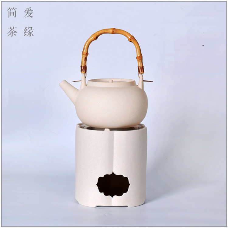 白泥炭炉酒精灯烧水壶功夫茶具