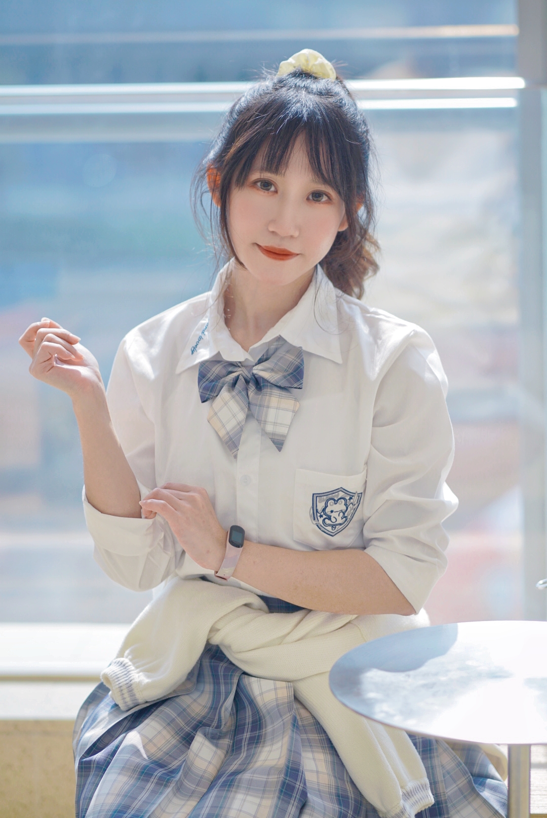 一夕光原创jk衬衫上衣长袖日系制服白色女春季内搭新款可爱百搭