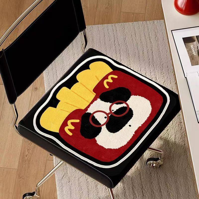 美拉德色系办公室椅子垫加厚仿羊绒隔凉生温通用宿舍汽车学生坐垫