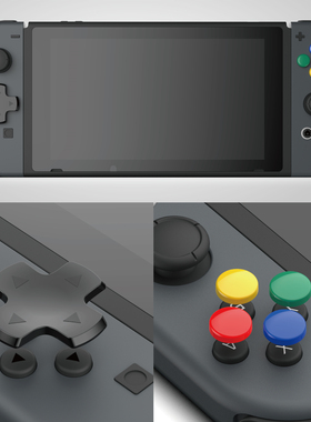 Skull任天堂Switch按键彩贴NS方向键贴joycon按键帽十字键改良套