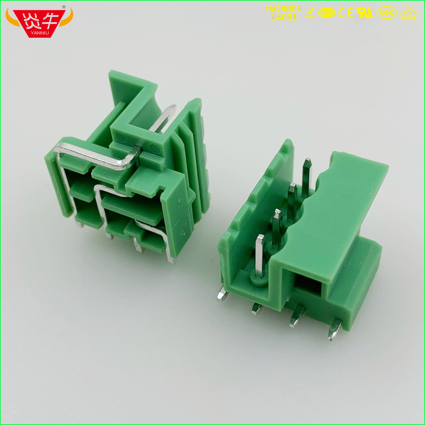 插拔式PCB接线端子排KF2EDGLF 5.0mm MSTBO 2,5 G1L 连接器接插件
