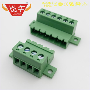 KF2EDGRKF YE390 5.0mm 线对线 接线端子 带法兰接插件 IC2.5 ST