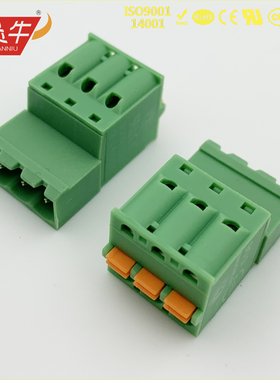 弹簧插拔式PCB接线端子KF2EDGKDR 5.0mm FKIC2.5 ST 连接器接插件