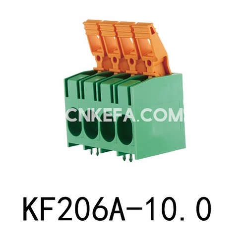 10.0mm炎牛连接器免螺丝弹簧PCB接线端子YN206A/B/270-10.0-DA/DB