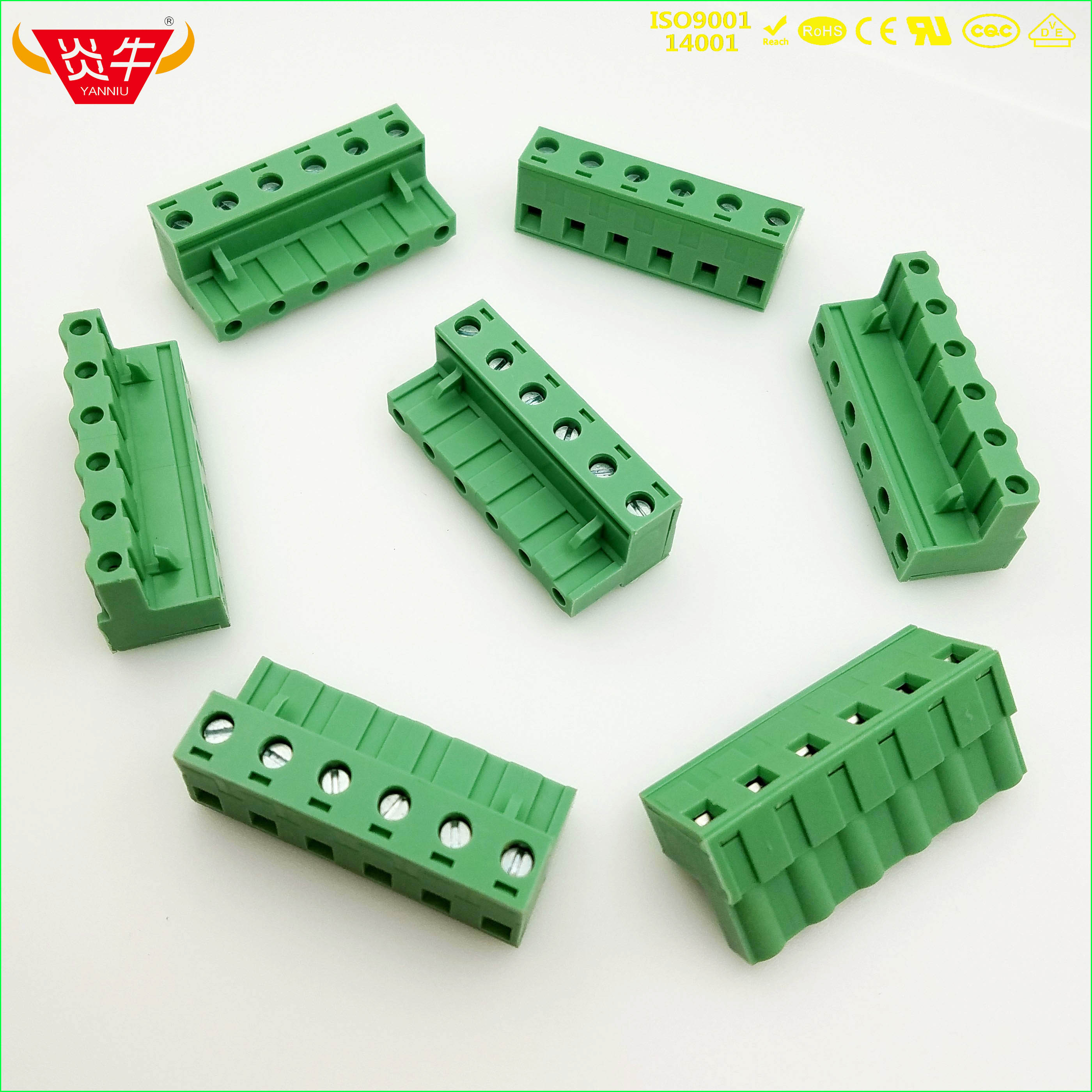插拔式PCB接线端子KF2EDGK 7.5mm GMSTB 2.5 ST 连接器接插件凤凰